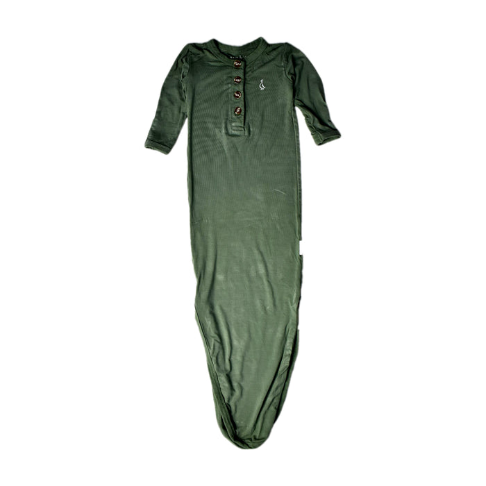 A Green Onesies from Raph and Remy in size 0-3M for boy. (Front View)