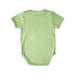 A Green Short Sleeve Bodysuits from Raph and Remy in size 3-6M for neutral. (Back View)