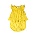 A Yellow Short Sleeve Rompers from Ralph Lauren in size 6-12M for girl. (Front View)