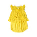 A Yellow Short Sleeve Rompers from Ralph Lauren in size 6-12M for girl. (Back View)