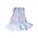 A Blue Sleeveless Dresses from Le Petit Society in size 6-12M for girl. (Back View)