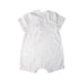 A White Short Sleeve Rompers from The Little White Company in size 12-18M for boy. (Back View)