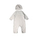 A Grey Long Sleeve Jumpsuits from Petit Bateau in size 6-12M for boy. (Back View)