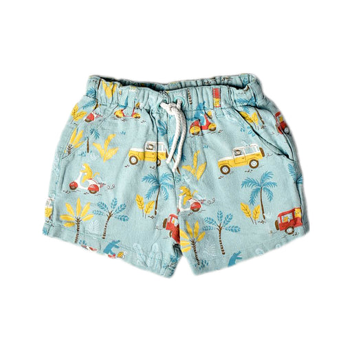 A Blue Shorts from Purebaby in size 12-18M for boy. (Front View)