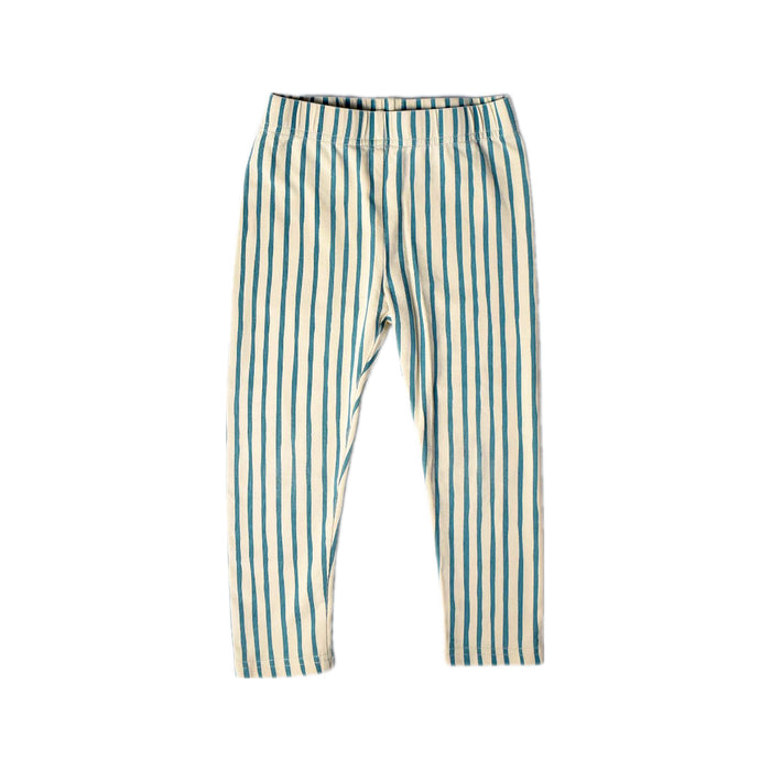 A Blue Leggings from Le Petit Society in size 3T for neutral. (Front View)