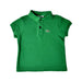 A Green Short Sleeve Polos from Lacoste in size 2T for boy. (Front View)