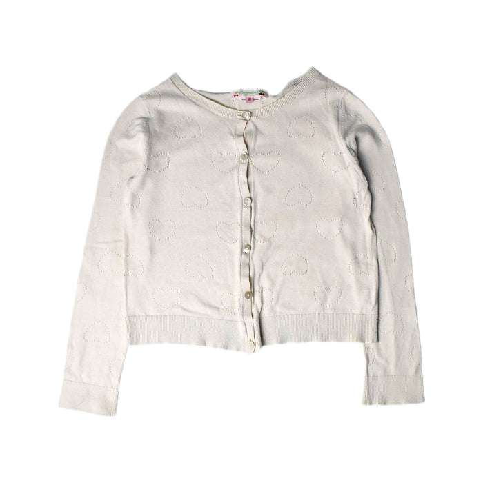 A Ivory Cardigans from Bonpoint in size 8Y for girl. (Front View)