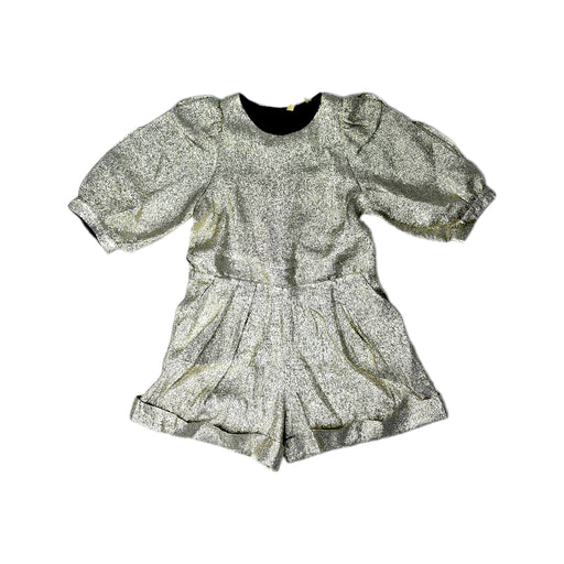 A Silver Long Sleeve Rompers from Stella McCartney in size 6T for girl. (Front View)