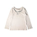 A Ivory Long Sleeve Tops from Bonpoint in size 6T for girl. (Front View)