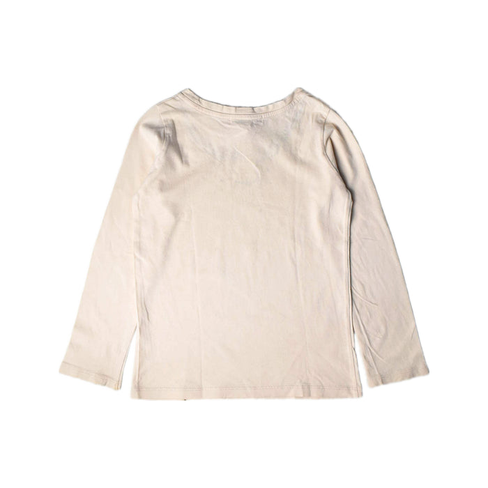 A Ivory Long Sleeve Tops from Bonpoint in size 6T for girl. (Back View)