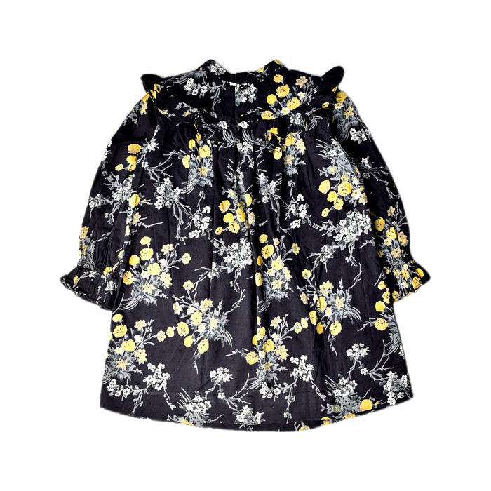 A Black Long Sleeve Dresses from Bonpoint in size 4T for girl. (Back View)