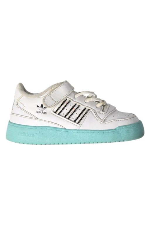 A White Sneakers from Adidas in size 3T for neutral. (Front View)