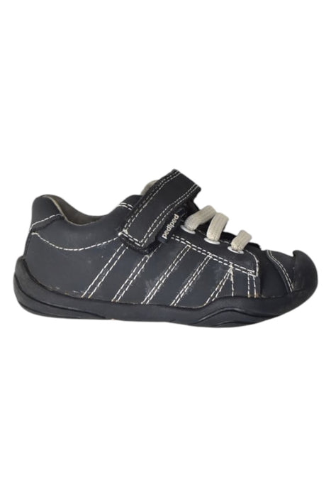 A Black Sneakers from pediped in size 12-18M for boy. (Front View)