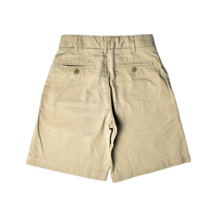 A Beige Shorts from Lands' End in size 10Y for boy. (Back View)