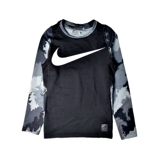 A Black Active Tops from Nike in size 10Y for boy. (Front View)