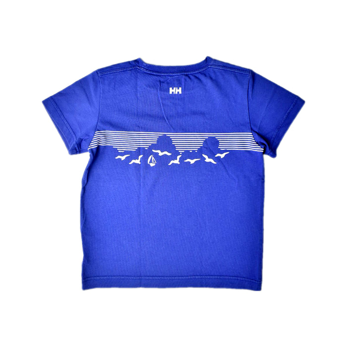 A Blue Short Sleeve T Shirts from Helly Hansen in size 10Y for boy. (Back View)