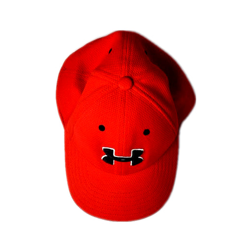 A Red Caps from Under Armour in size O/S for boy. (Front View)