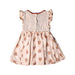 A Peach Sleeveless Dresses from Gingersnaps in size 12-18M for girl. (Back View)