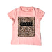 A Pink Short Sleeve T Shirts from Guess in size 2T for girl. (Front View)