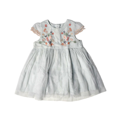 A Grey Short Sleeve Dresses from Mamas & Papas in size 6-12M for girl. (Front View)