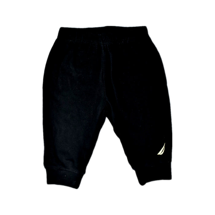 A Black Sweatpants from Nautica in size 3-6M for boy. (Front View)