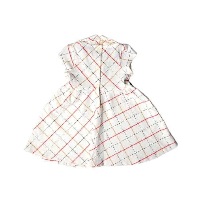 A White Sleeveless Dresses from Janie & Jack in size 6-12M for girl. (Back View)