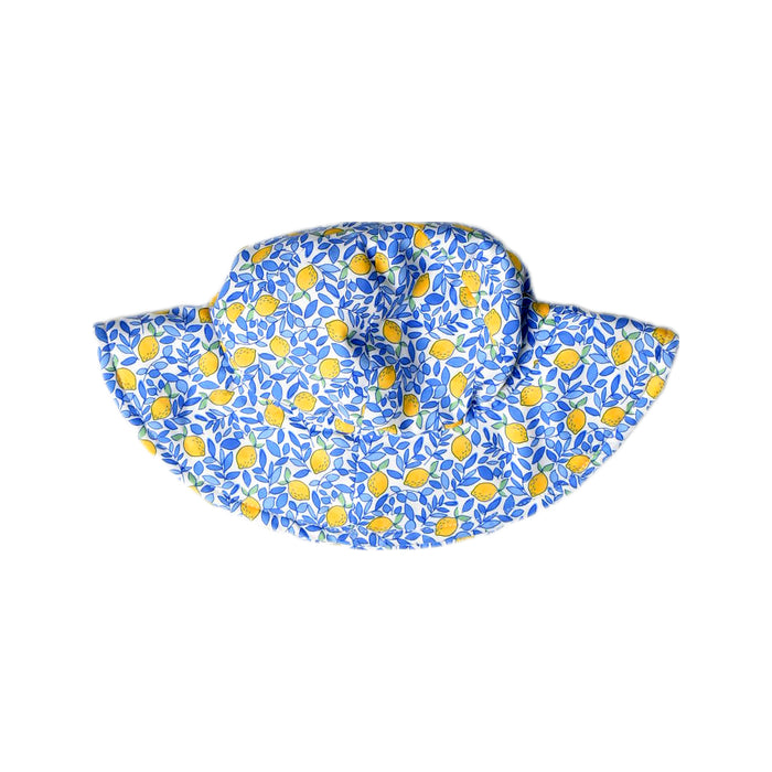 A Blue Sun Hats from Jojo Maman Bébé in size 12-18M for girl. (Back View)
