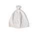 A White Winter Hats from Purebaby in size Newborn for neutral. (Front View)