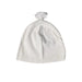 A White Winter Hats from Purebaby in size Newborn for neutral. (Back View)