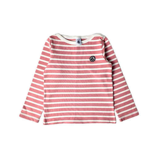 A Pink Long Sleeve Tops from Petit Bateau in size 6T for neutral. (Front View)