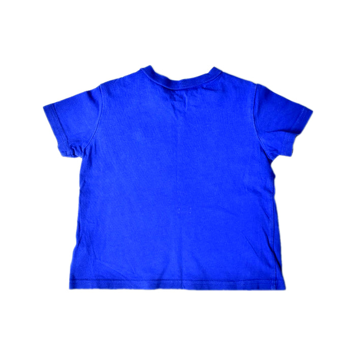 A Blue Short Sleeve T Shirts from Ralph Lauren in size 6-12M for boy. (Back View)