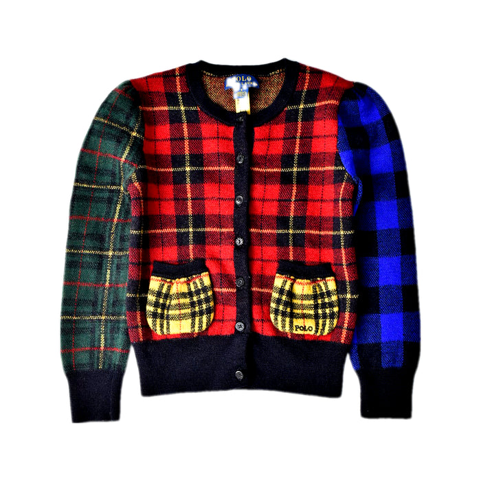 A Multicolour Cardigans from Polo Ralph Lauren in size 6T for girl. (Front View)