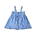 A Blue Overall Dresses from Seed in size 2T for girl. (Back View)