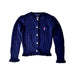A Navy Cardigans from Ralph Lauren in size 3T for girl. (Front View)