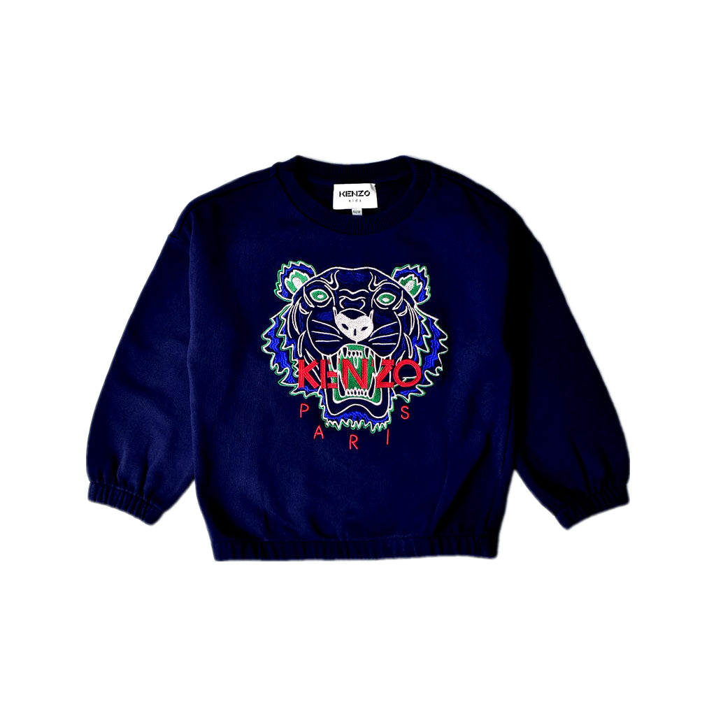 Navy Kenzo Crewneck Sweatshirt 4T — Retykle Singapore