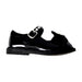A Black Flats from Taranis in size 4T for girl. (Front View)