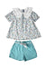 A Multicolour Shorts Sets from Sergent Major in size 5T for girl. (Front View)