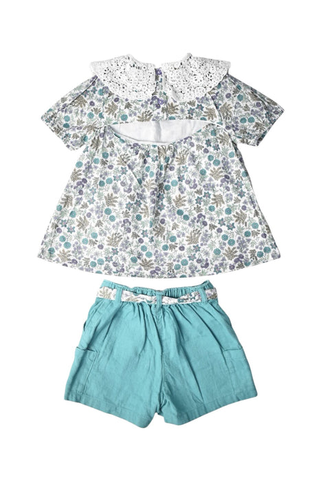 A Multicolour Shorts Sets from Sergent Major in size 5T for girl. (Back View)