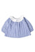 A Blue Long Sleeve Tops from Jacadi in size 3-6M for girl. (Front View)