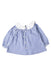 A Blue Long Sleeve Tops from Jacadi in size 3-6M for girl. (Back View)
