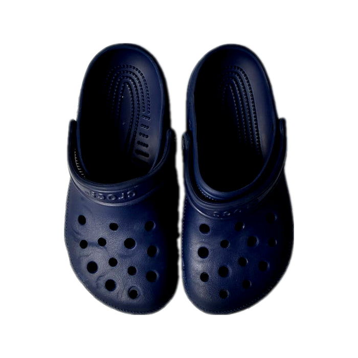 A Black Slip Ons from Crocs in size 11Y for boy. (Back View)