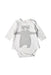 A Grey Long Sleeve Bodysuits from Seed in size Newborn for boy. (Front View)