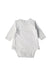 A Grey Long Sleeve Bodysuits from Seed in size Newborn for boy. (Back View)