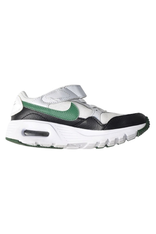 A White Sneakers from Nike in size 7Y for boy. (Front View)