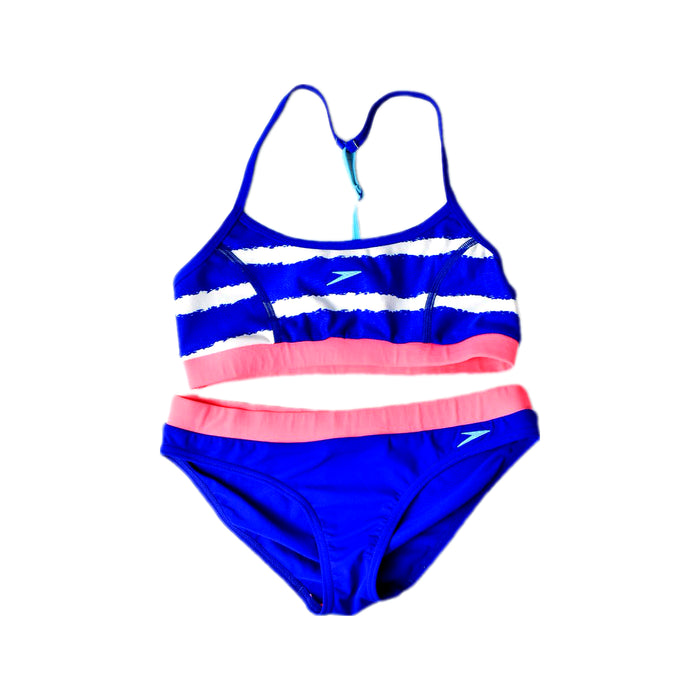 A Blue Bikinis from Speedo in size 14Y for girl. (Front View)