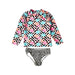 A Multicolour Rash Guards from Sol Swim in size 6-12M for girl. (Front View)