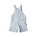 A Blue Overall Shorts from Petit Bateau in size 2T for boy. (Back View)