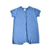 A Blue Short Sleeve Rompers from Petit Bateau in size 2T for boy. (Front View)