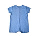 A Blue Short Sleeve Rompers from Petit Bateau in size 2T for boy. (Back View)