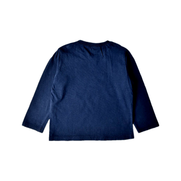 A Navy Long Sleeve T Shirts from Paul Smith in size 2T for boy. (Back View)